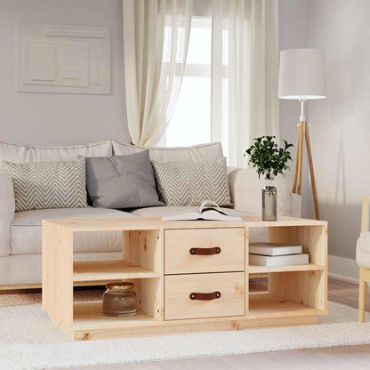 Tavolino da Salotto 100x50x41 cm Legno Massello di Pino