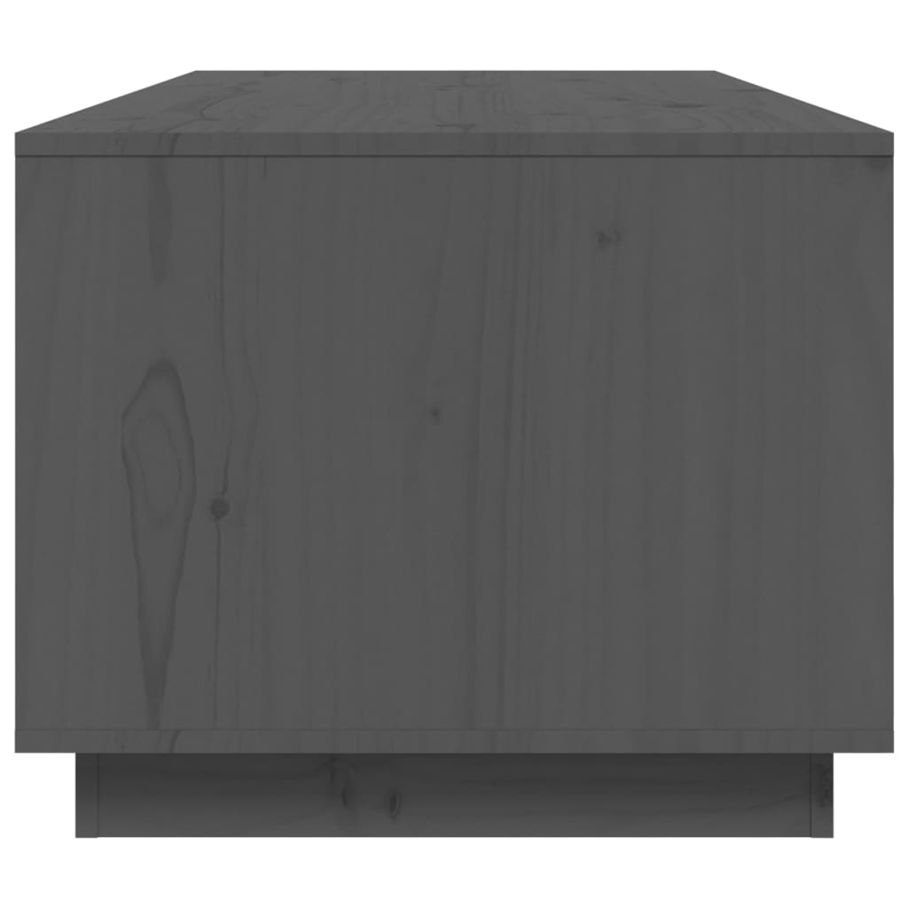 Tavolino da Salotto Grigio 100x50x41 cm Legno Massello di Pino | homemem39