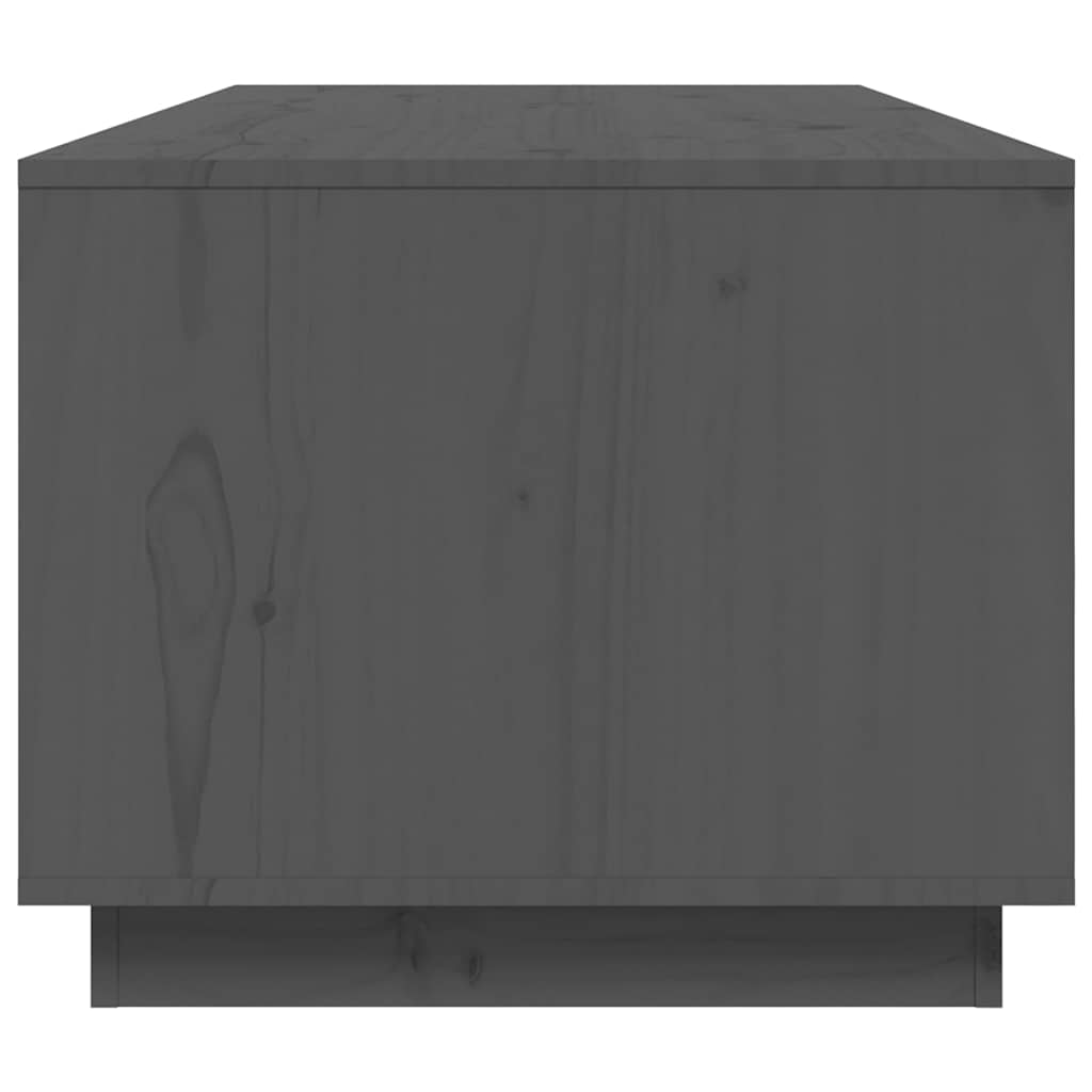 Tavolino da Salotto Grigio 100x50x41 cm Legno Massello di Pino