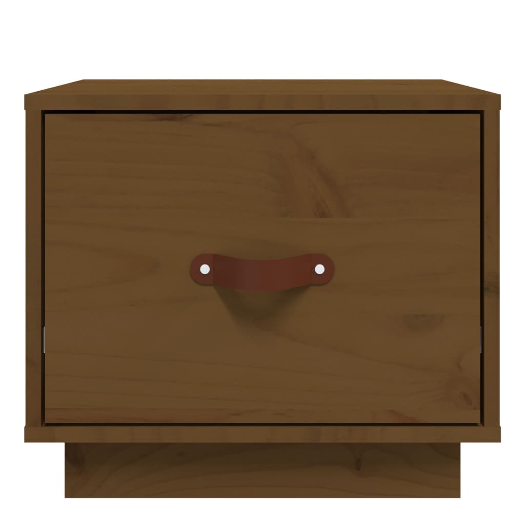 Comodino ambra 40x34x35 cm in Legno Massello di Pino - homemem39