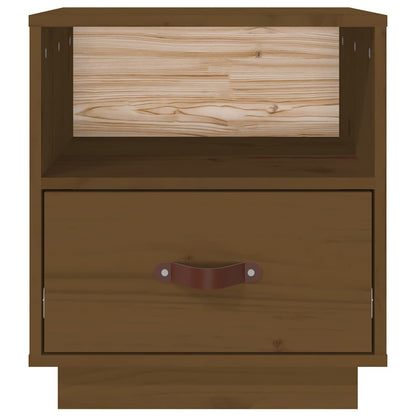 Comodini 2 pz ambra 40x34x45 cm in Legno Massello di Pino
