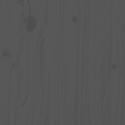 Comodini Grigi 2 pz 40x34x55 cm in Legno Massello di Pino - homemem39