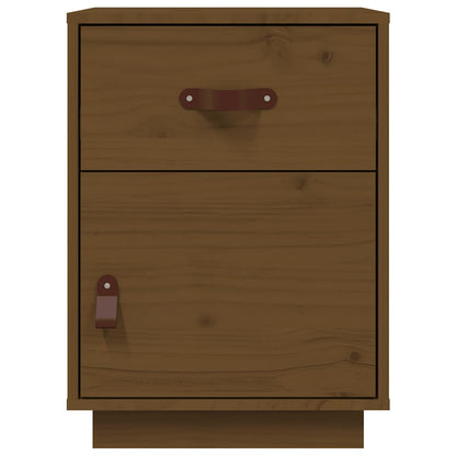 Comodini ambra 2 pz 40x34x55 cm in Legno Massello di Pino - homemem39