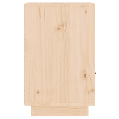 Comodino 40x34x55 cm in Legno Massello di Pino - homemem39