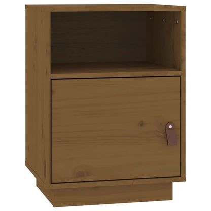 Comodini Ambrati 2 pz 40x34x55 cm in Legno Massello di Pino - homemem39
