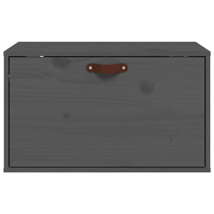 Pensile Grigio 60x30x35 cm in Legno Massello di Pino | homemem39