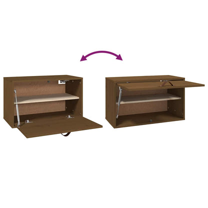 Pensile Marrone ambra 60x30x35 cm in Legno Massello di Pino