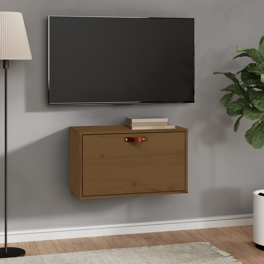 Pensile Marrone ambra 60x30x35 cm in Legno Massello di Pino | homemem39