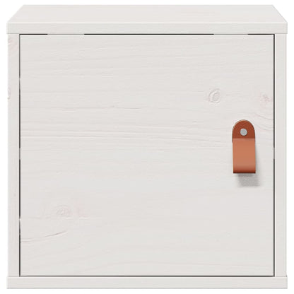 Pensili 2pz Bianchi 31,5x30x30 cm in Legno Massello di Pino | homemem39
