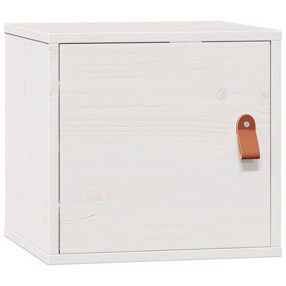 Pensili 2pz Bianchi 31,5x30x30 cm in Legno Massello di Pino