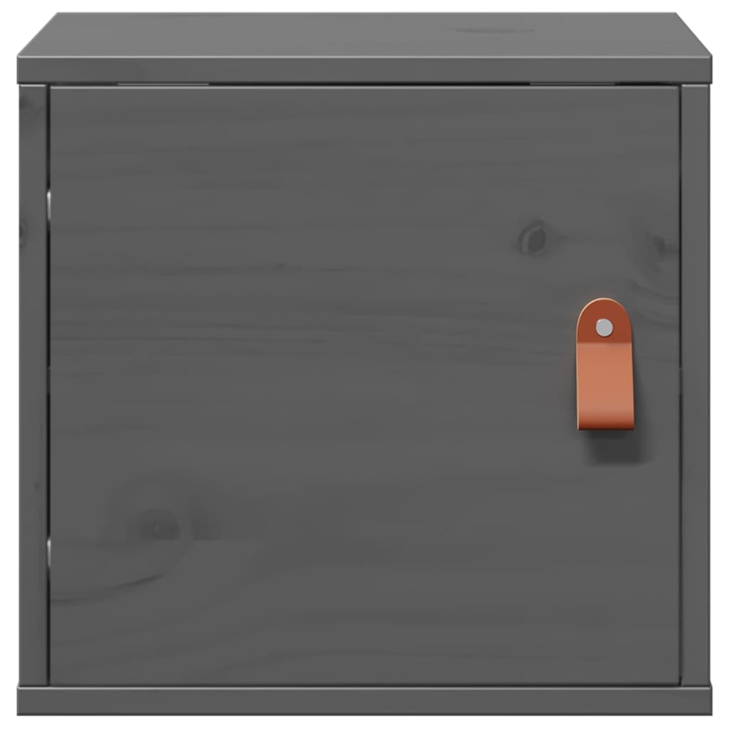 Pensile Grigio 31,5x30x30 cm in Legno Massello di Pino | homemem39