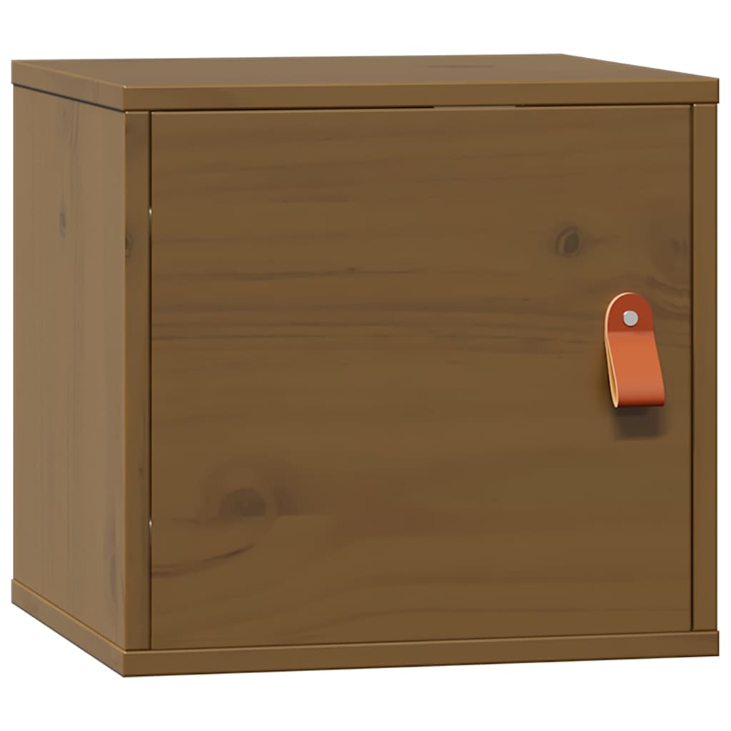 Pensile Marrone ambra 31,5x30x30 cm in Legno Massello di Pino