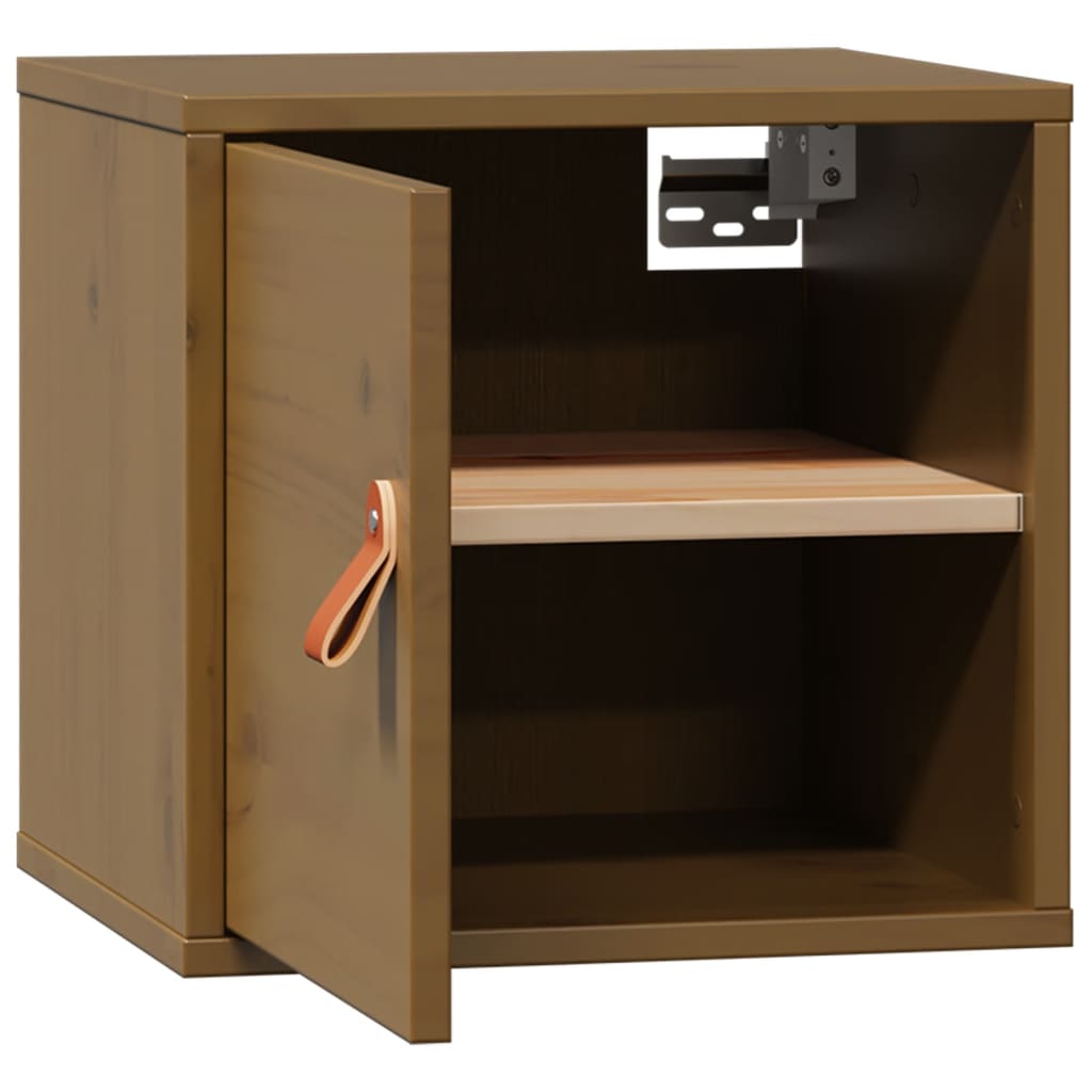 Pensile Marrone ambra 31,5x30x30 cm in Legno Massello di Pino | homemem39