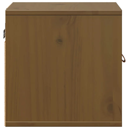 Pensile Marrone ambra 31,5x30x30 cm in Legno Massello di Pino | homemem39