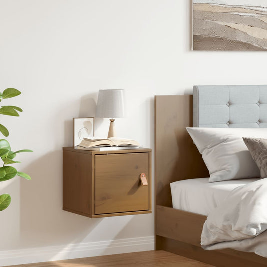 Pensile Marrone ambra 31,5x30x30 cm in Legno Massello di Pino | homemem39