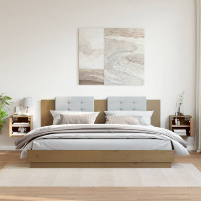 Pensili 2pz Marrone Ambra31,5x30x30cm in Legno Massello di Pino