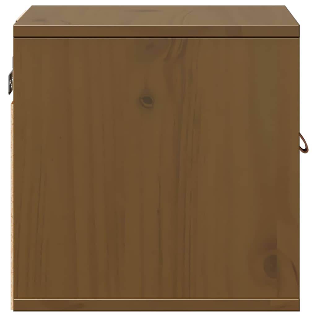 Pensili 2pz Marrone Ambra31,5x30x30cm in Legno Massello di Pino