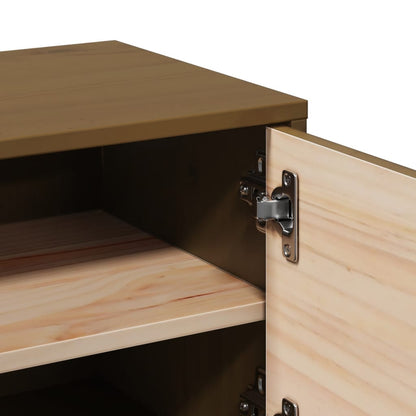 Pensili 2pz Marrone Ambra31,5x30x30cm in Legno Massello di Pino