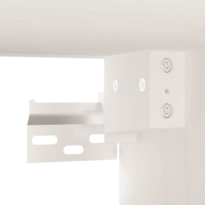 Pensile Bianco 60x30x30 cm in Legno Massello di Pino | homemem39