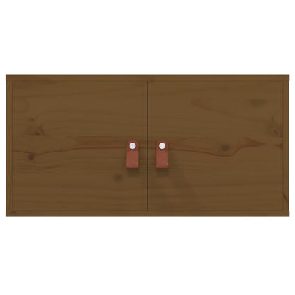 Pensili 2 pz Marrone ambra 60x30x30cm in Legno Massello di Pino | homemem39