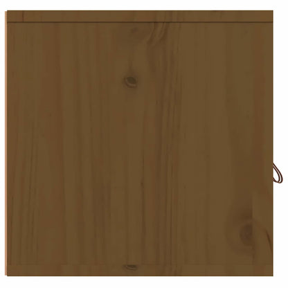 Pensili 2 pz Marrone ambra 60x30x30cm in Legno Massello di Pino