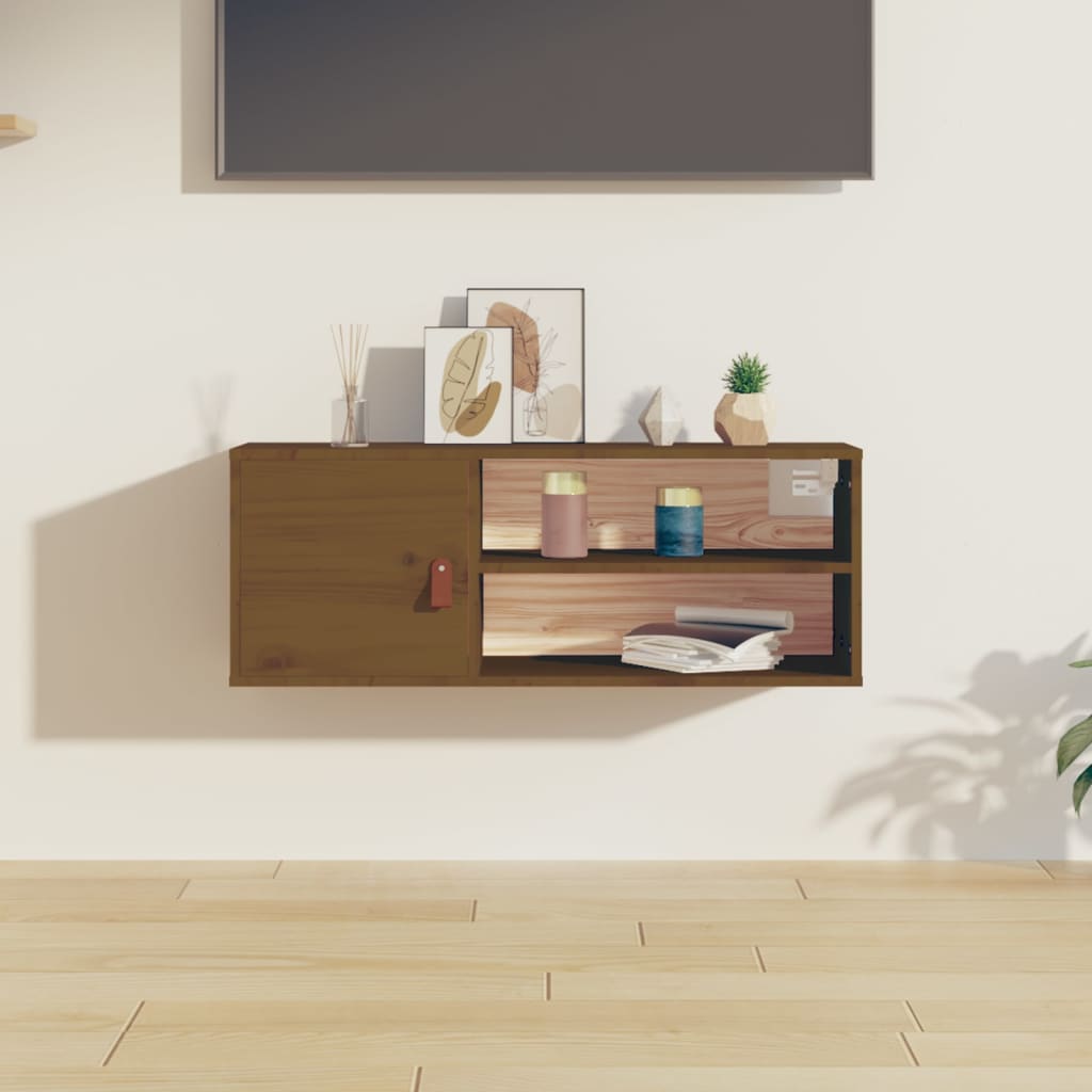 Pensile ambra 80x30x30 cm in Legno Massello di Pino | homemem39