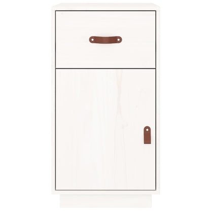 Armadietto da Scrivania Bianco 40x50x75 cm Legno Massello Pino - homemem39