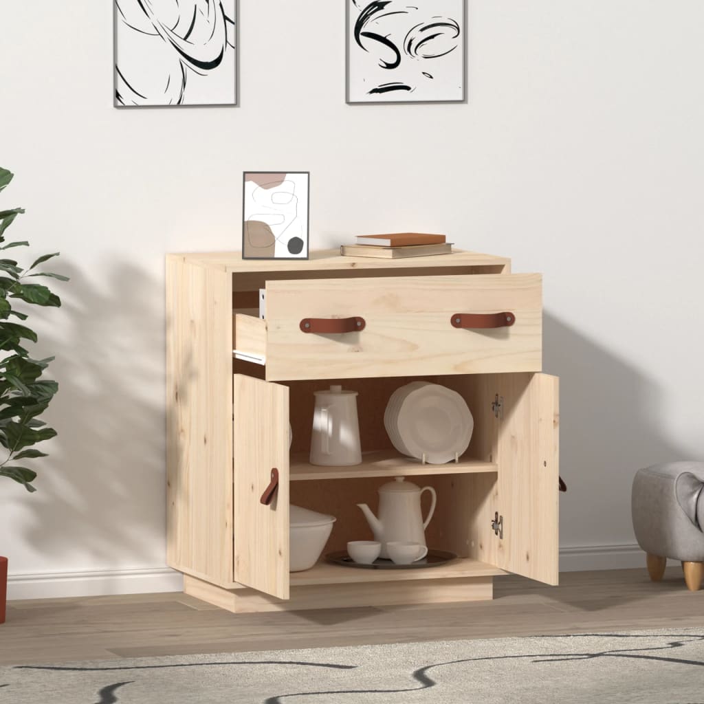 Credenza 65,5x40x75 cm in Legno Massello di Pino - homemem39