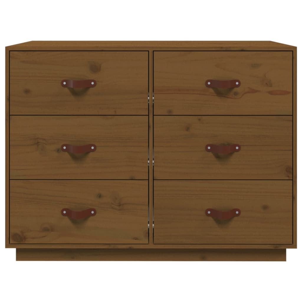 Credenza ambra 100x40x75 cm in Legno Massello di Pino - homemem39