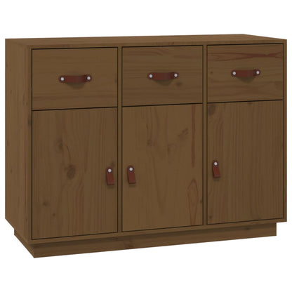Credenza ambra 100x40x75 cm in Legno Massello di Pino - homemem39