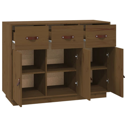 Credenza ambra 100x40x75 cm in Legno Massello di Pino - homemem39