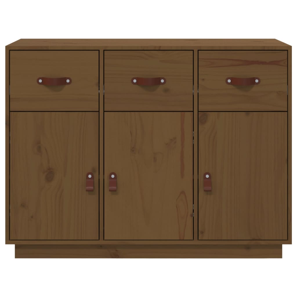 Credenza ambra 100x40x75 cm in Legno Massello di Pino - homemem39