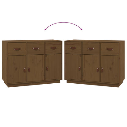 Credenza ambra 100x40x75 cm in Legno Massello di Pino - homemem39