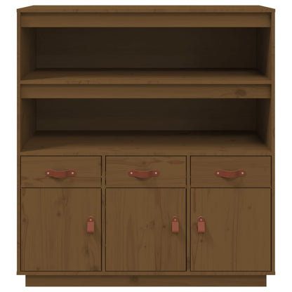 Credenza ambra 100x40x108,5 cm in Legno Massello di Pino - homemem39
