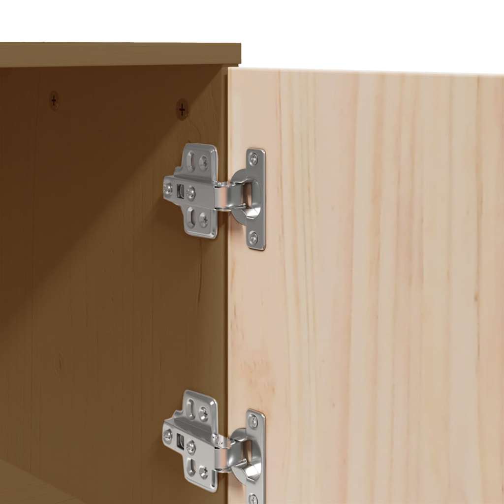 Credenza ambra 67x40x108,5 cm in Legno Massello di Pino - homemem39