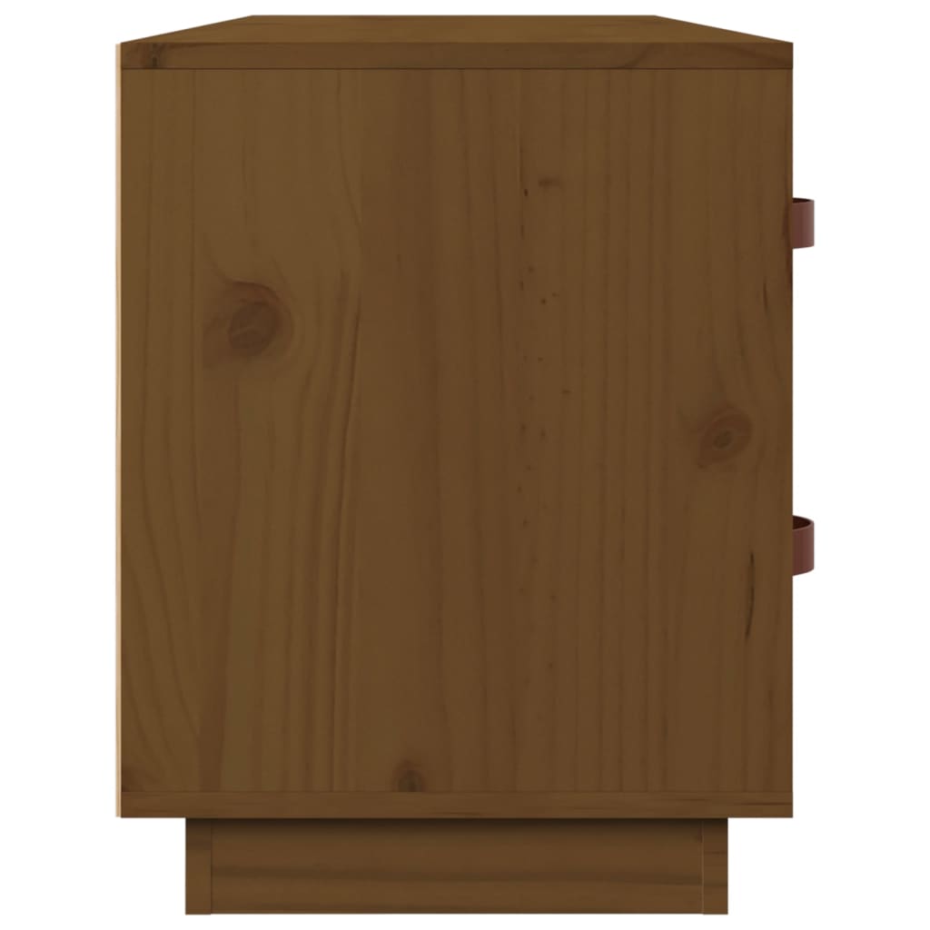 Scarpiera Ambrata 100x34x45 cm in Legno Massello di Pino