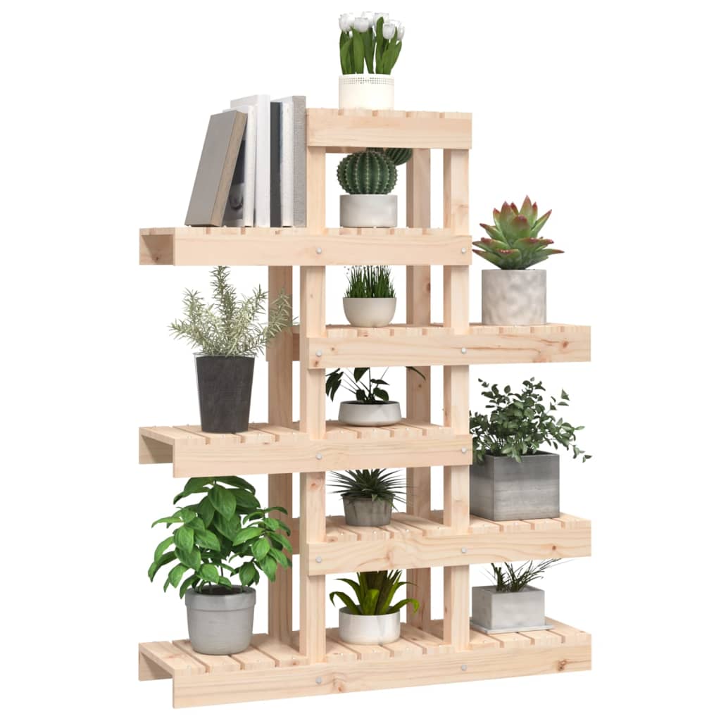 Supporto per Piante 85x25x109,5 cm in Legno Massello di Pino | homemem39