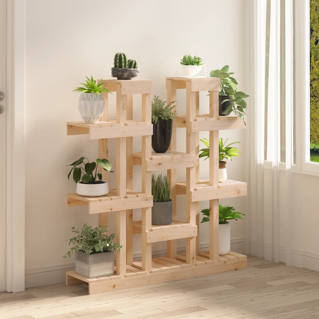 Supporto per Piante 104,5x25x109,5 cm in Legno Massello di Pino | homemem39