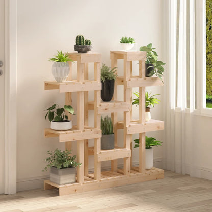 Supporto per Piante 104,5x25x109,5 cm in Legno Massello di Pino | homemem39