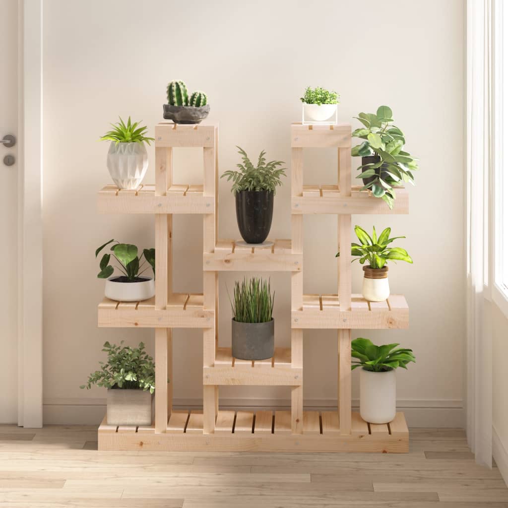 Supporto per Piante 104,5x25x109,5 cm in Legno Massello di Pino | homemem39