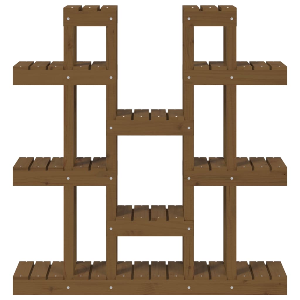 Supporto Piante Ambra 104,5x25x109,5 cm Legno Massello di Pino - homemem39