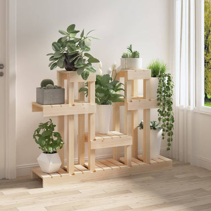 Supporto per Piante 104,5x25x77,5 cm in Legno Massello di Pino | homemem39