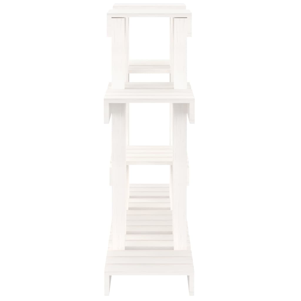 Supporto per Piante Bianco 104,5x25x77,5 cm in Massello di Pino | homemem39