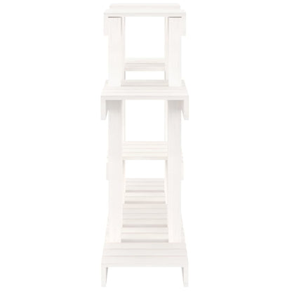 Supporto per Piante Bianco 104,5x25x77,5 cm in Massello di Pino | homemem39
