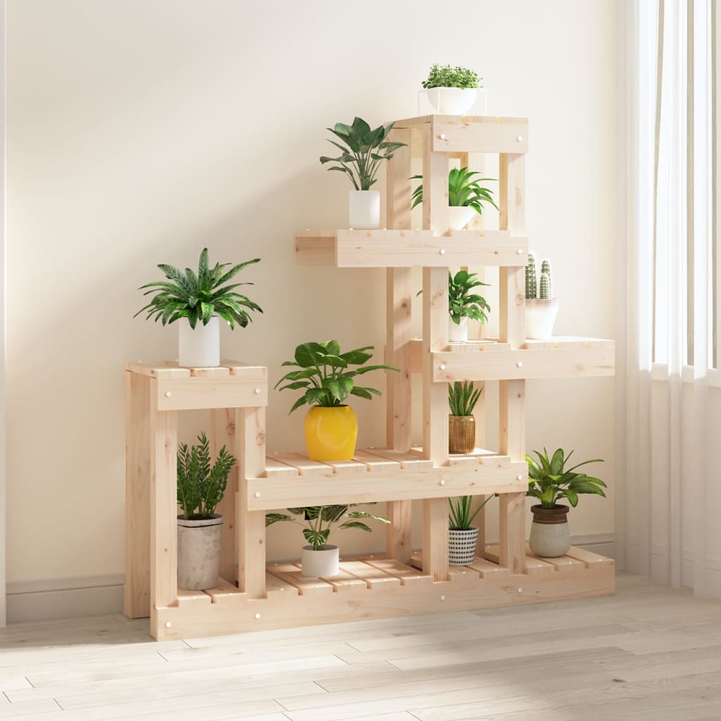 Supporto per Piante 92x25x97 cm in Legno Massello di Pino | homemem39