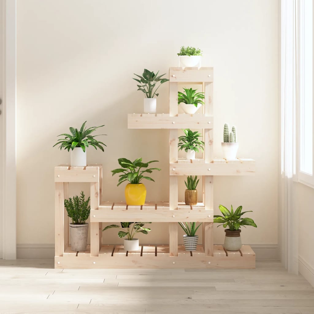 Supporto per Piante 92x25x97 cm in Legno Massello di Pino | homemem39