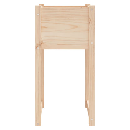 Fioriere 2 pz Bianche 40x40x81 cm in Legno Massello di Pino - homemem39
