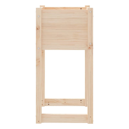 Fioriere 2 pz Bianche 40x40x81 cm in Legno Massello di Pino - homemem39