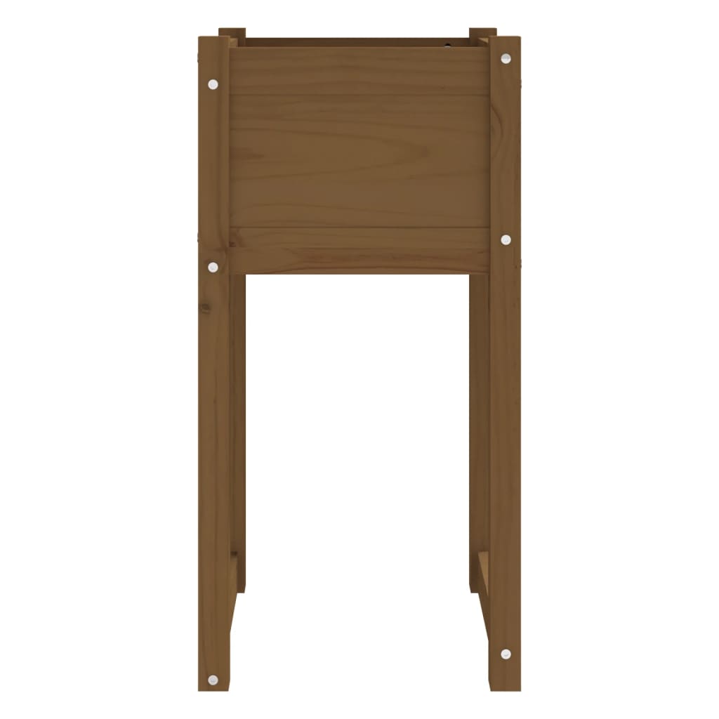 Fioriere 2 pz Marrone Ambra 40x40x81 cm Legno Massello di Pino - homemem39