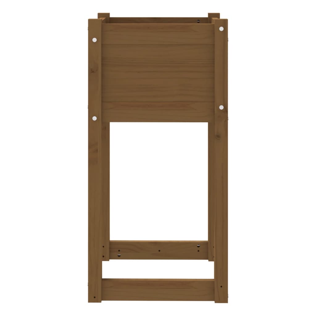 Fioriere 2 pz Marrone Ambra 40x40x81 cm Legno Massello di Pino - homemem39
